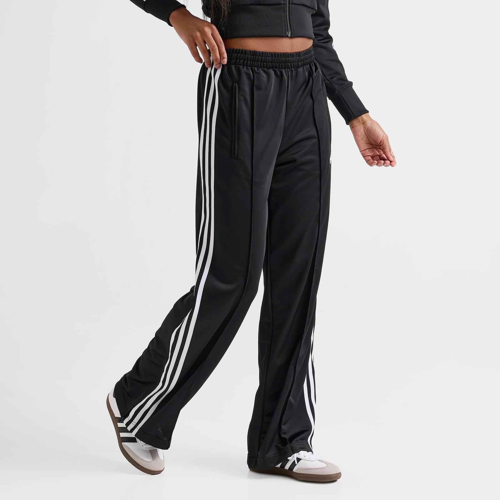 Women's adidas Originals adicolor 3-Stripes Firebird Loose Track Pants - Black - view 3