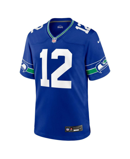 Nike Men's 12th Fan Royal Seattle Seahawks Throwback Player Game Jersey - Royal