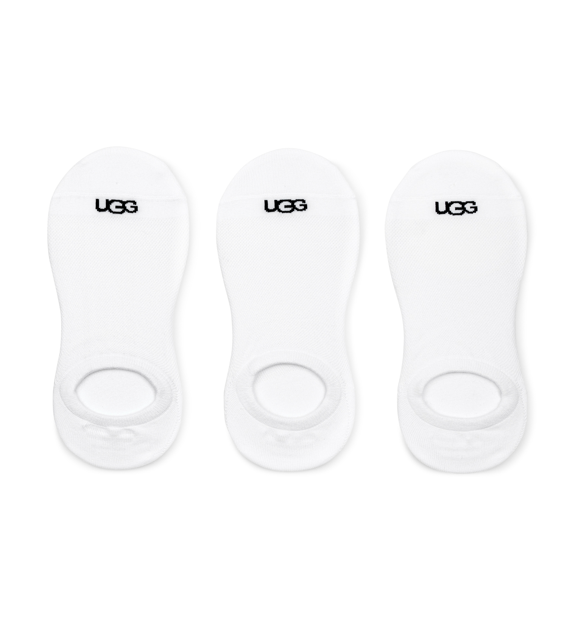 UGG Women's 3-Pack Stela No Show Socks - White