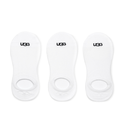 UGG Women's 3-Pack Stela No Show Socks - White
