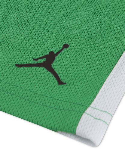 Jordan Boys' 2T-7 Airball Crewneck T-Shirt and Shorts, 2-Piece Set - Green/Black