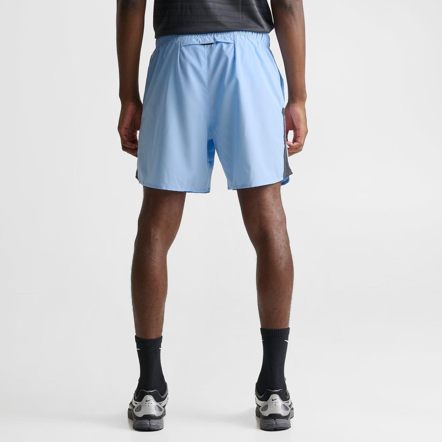 Men's Nithtke Dri-FIT Challenger Brief-Lined 7" Running Shorts - Psychic Blue/Anthracite
