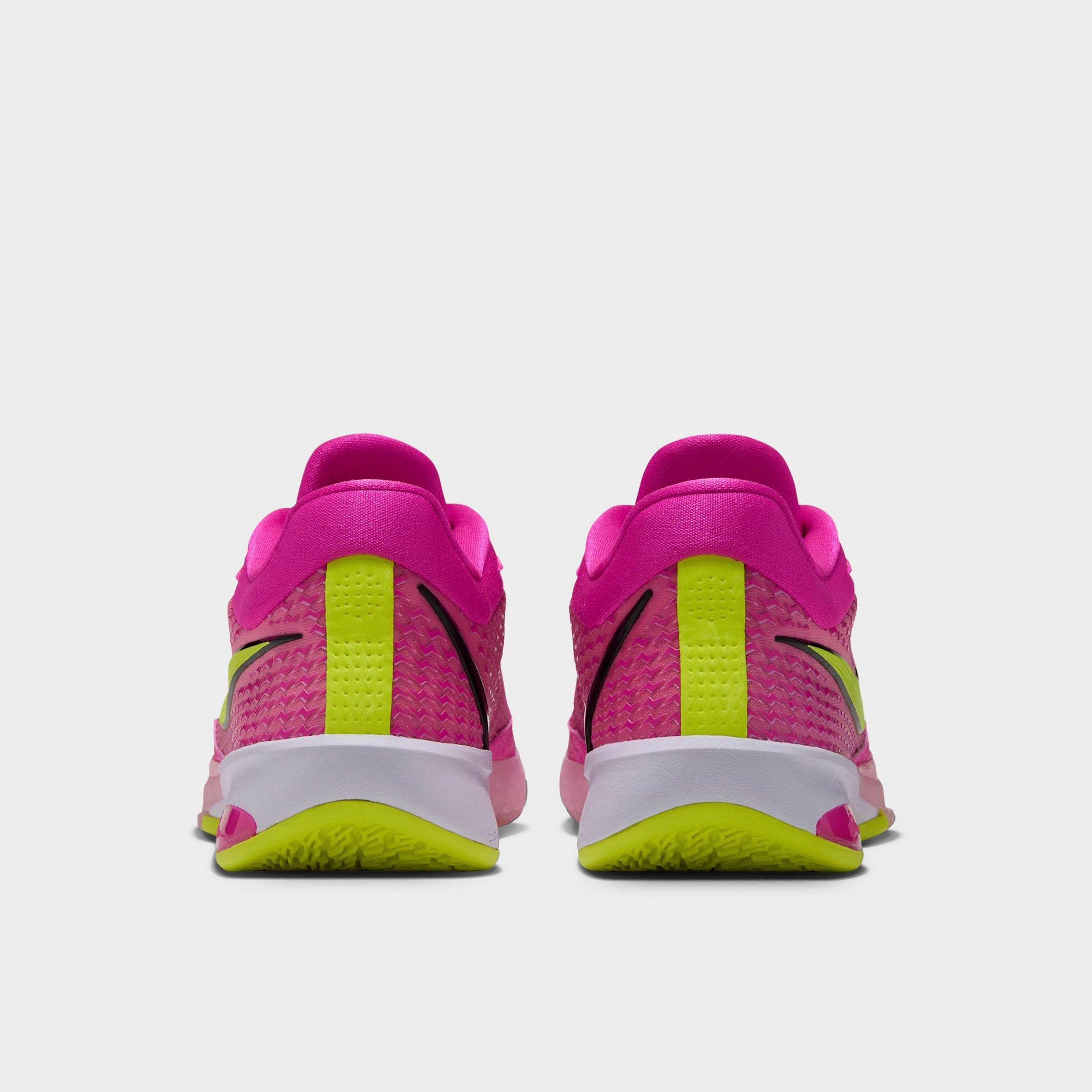 Nithtke Sabrina 4 Basketball Shoes - Desert Pink/Lemon Venom/Pink Rise/Shadow Brown/Sail - Back view
