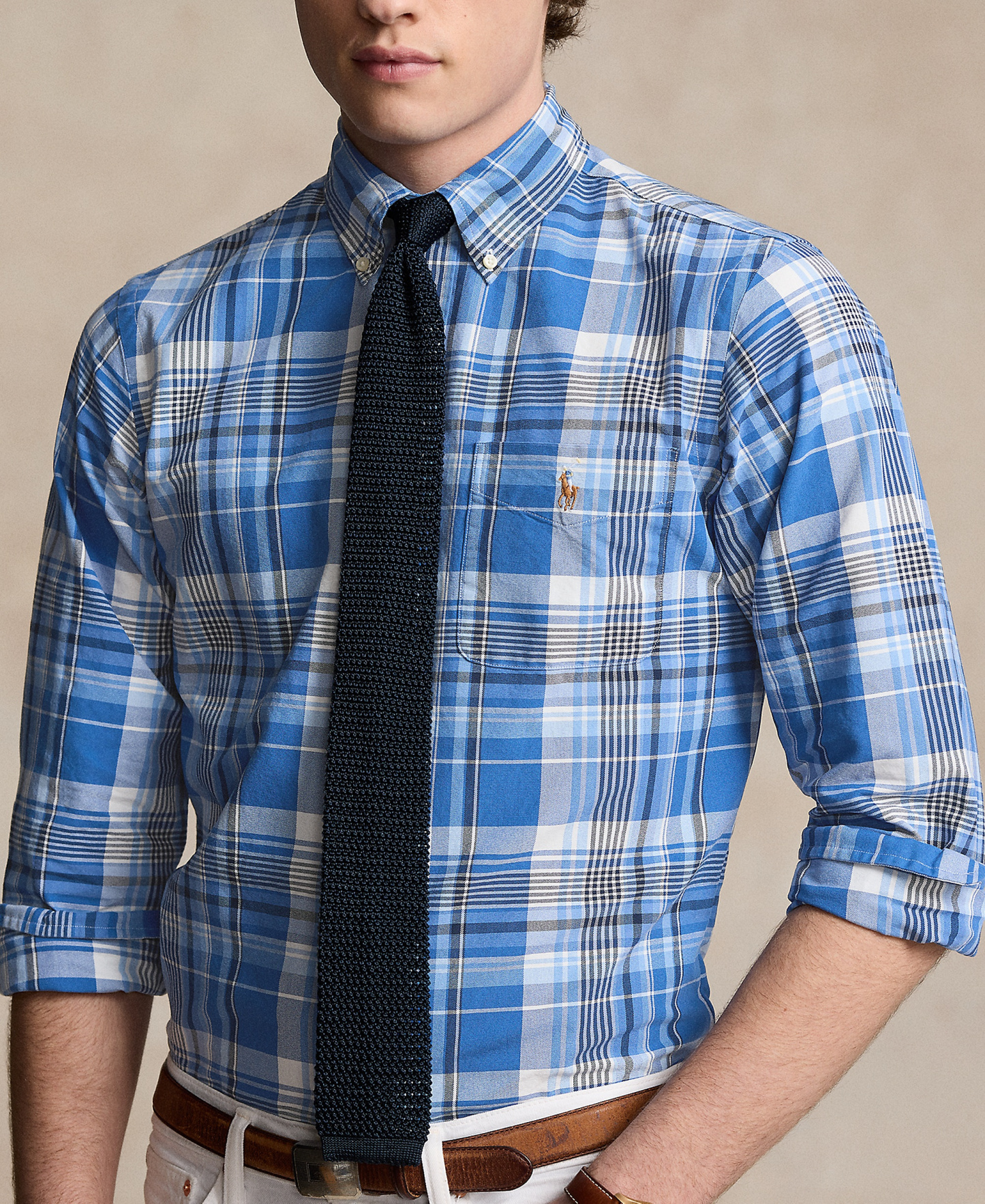 Polo Ralph Lauren Men's Classic-Fit Oxford Shirt - Blue Multi
