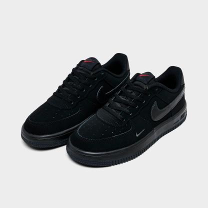 Little Kids' Nithtke Force 1 Casual Shoes - Part 2 - Black/Smoke Grey/Dark Smoke Grey - Both shoes facing left