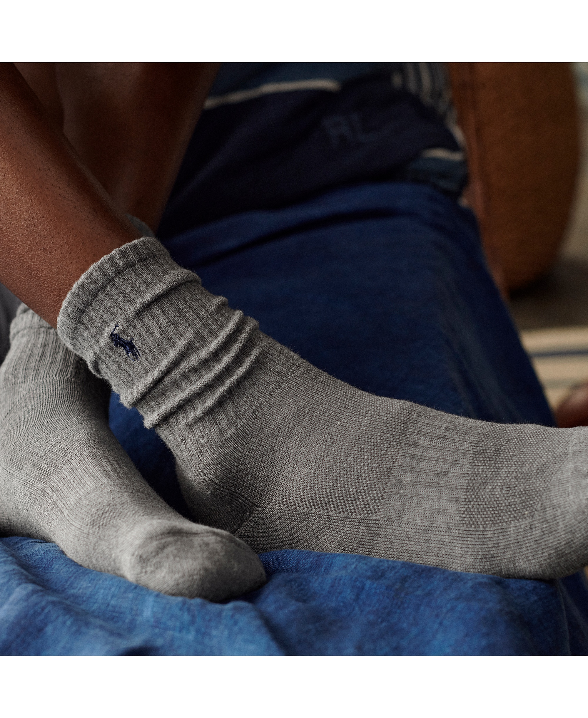 Polo Ralph Lauren Men's 6-Pk. Performance Sport Crew Socks - Ghast