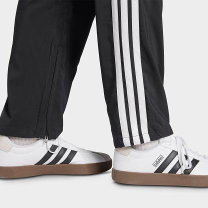 Men's adidas Essentials 3-Stripes Stanford Open Hem Pants - Black/White
