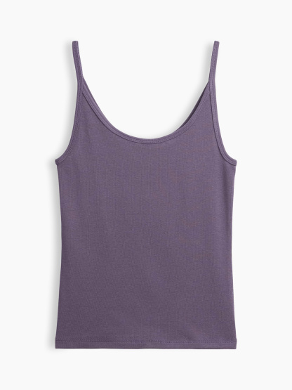 Modern Crop Cami - Dark purple violet