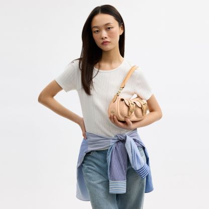 Ashton Shoulder Bag In Signature Leather - Gold/Faded Blush - view 3