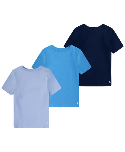 Polo Ralph Lauren Boys' 8-20 Crewneck Undershirts, 3-Pack - Newport Navy