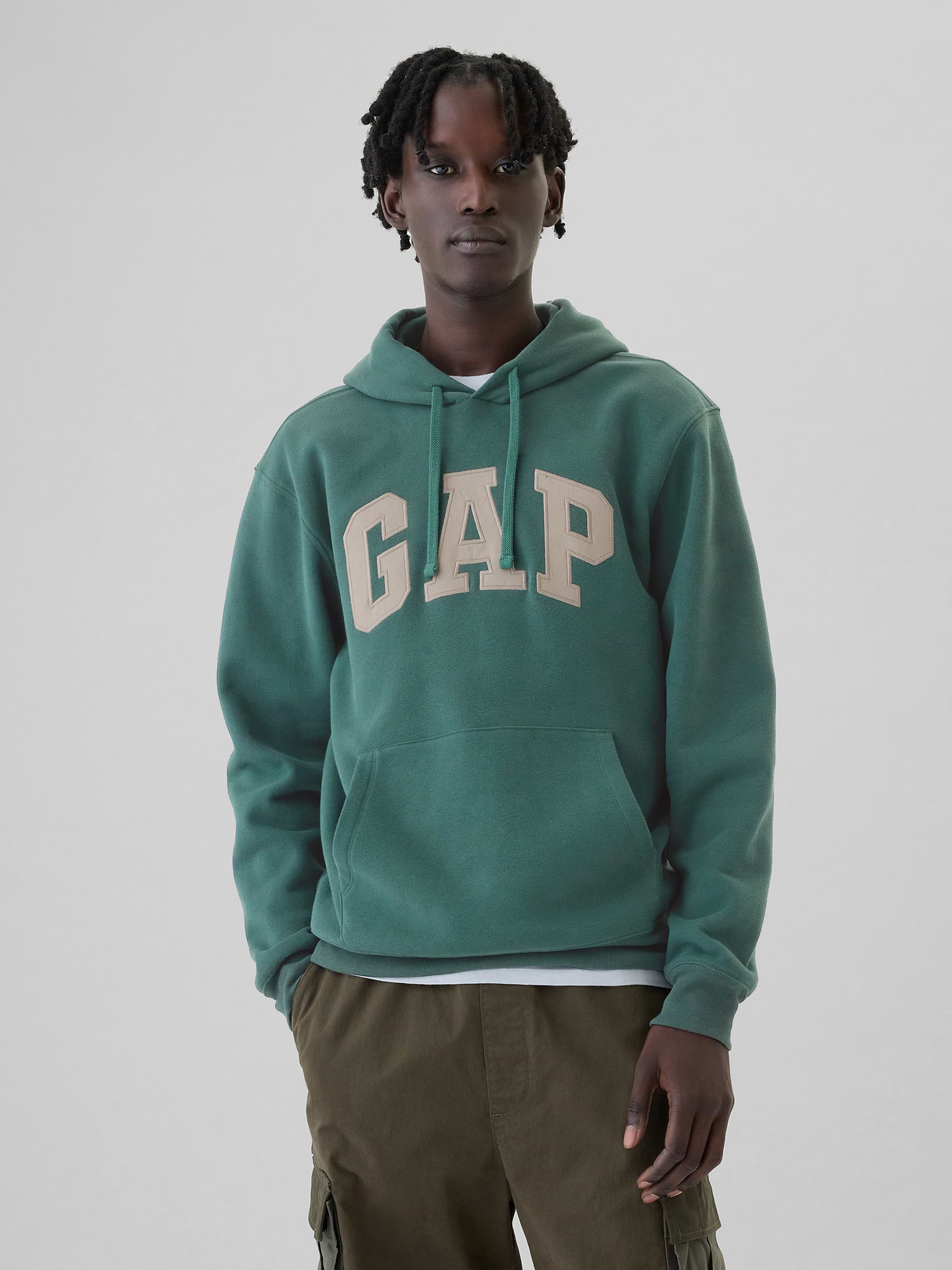 Adult VintageSoft Arch Logo Hoodie - vintage green