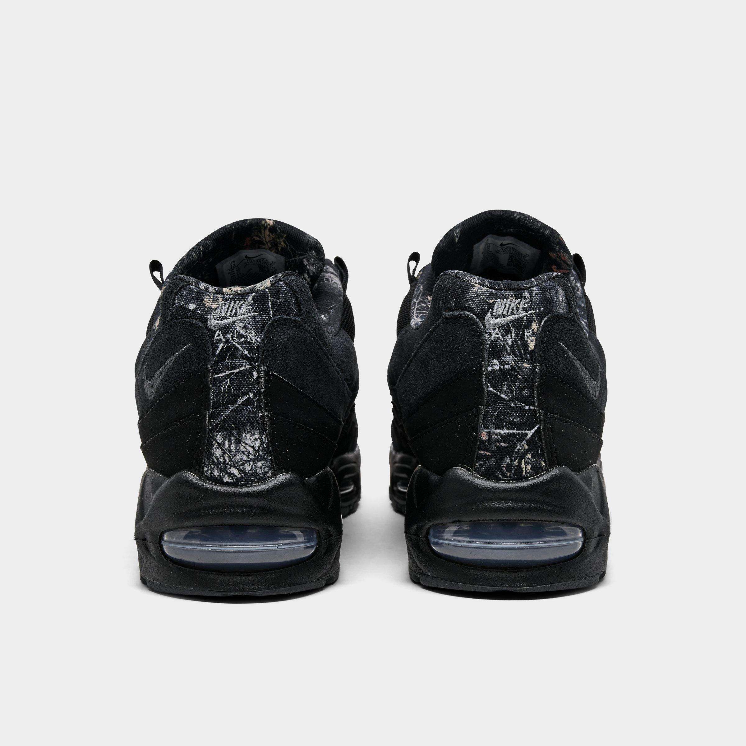 Men's Nithtke Air Max 95 Big Bubble Scorpion Casual Shoes - Part 2 - Black/Dark Smoke Grey/Metallic Cool Grey/Black - Back view