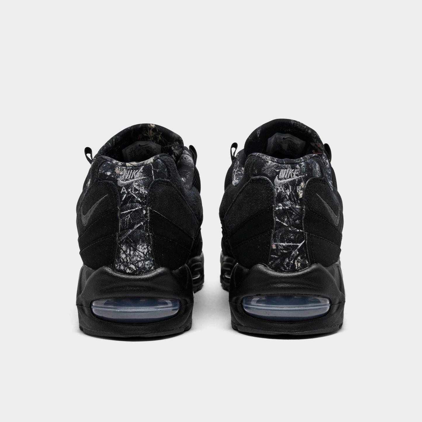 Men's Nithtke Air Max 95 Big Bubble Scorpion Casual Shoes - Part 2 - Black/Dark Smoke Grey/Metallic Cool Grey/Black - Back view