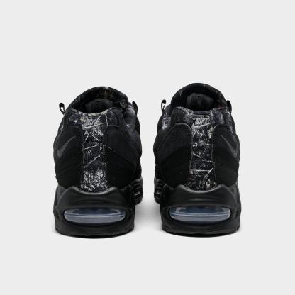 Men's Nithtke Air Max 95 Big Bubble Scorpion Casual Shoes - Part 2 - Black/Dark Smoke Grey/Metallic Cool Grey/Black - Back view