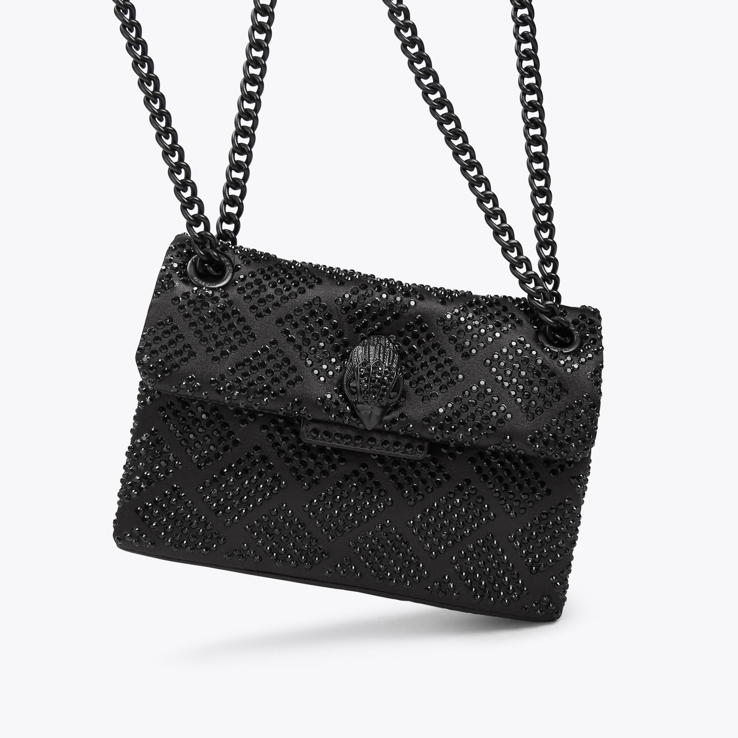 Kurt Geiger London Mini Crystal Kensington Bag - Black - view 6