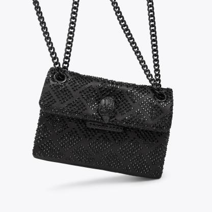 Kurt Geiger London Mini Crystal Kensington Bag - Black - view 6
