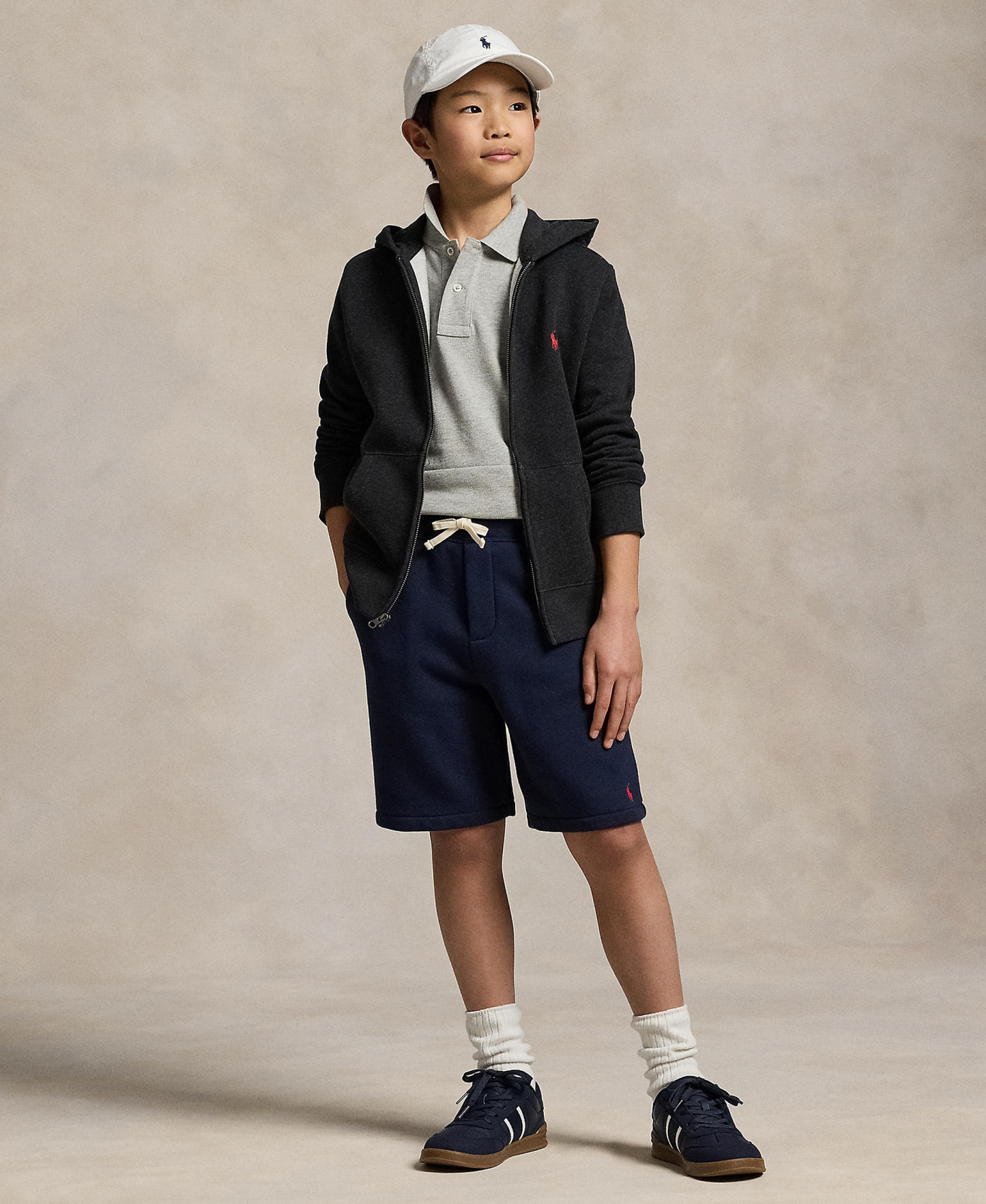 Polo Ralph Lauren 8-20 Boys' Cotton Fleece Zip Up Hoodie - Avery Heather