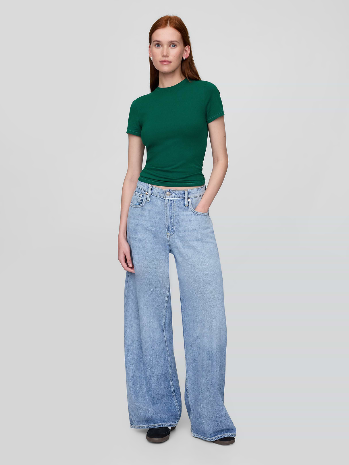 CloseKnit Jersey T-Shirt - Rain forest green