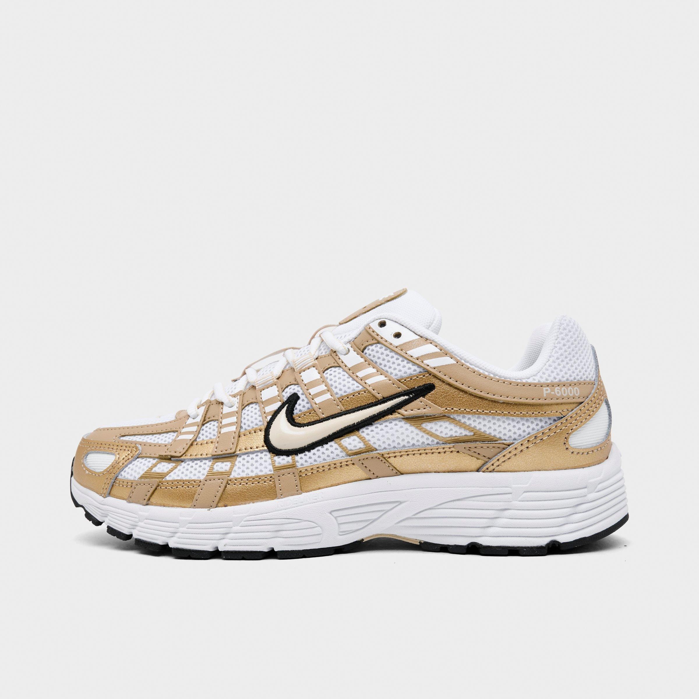 Women's Nithtke P-6000 Casual Shoes - Part 1 - White/Blur/Black/Sanddrift - Left shoe facing left. Outside of the shoe.