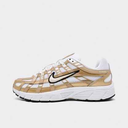 Women's Nithtke P-6000 Casual Shoes - Part 1 - White/Blur/Black/Sanddrift - Left shoe facing left. Outside of the shoe.