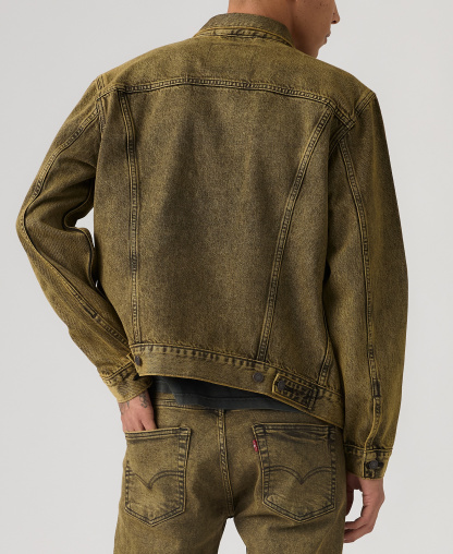Levi's Men's Regular-Fit Stretch Denim Trucker Jacket - Space Dust
