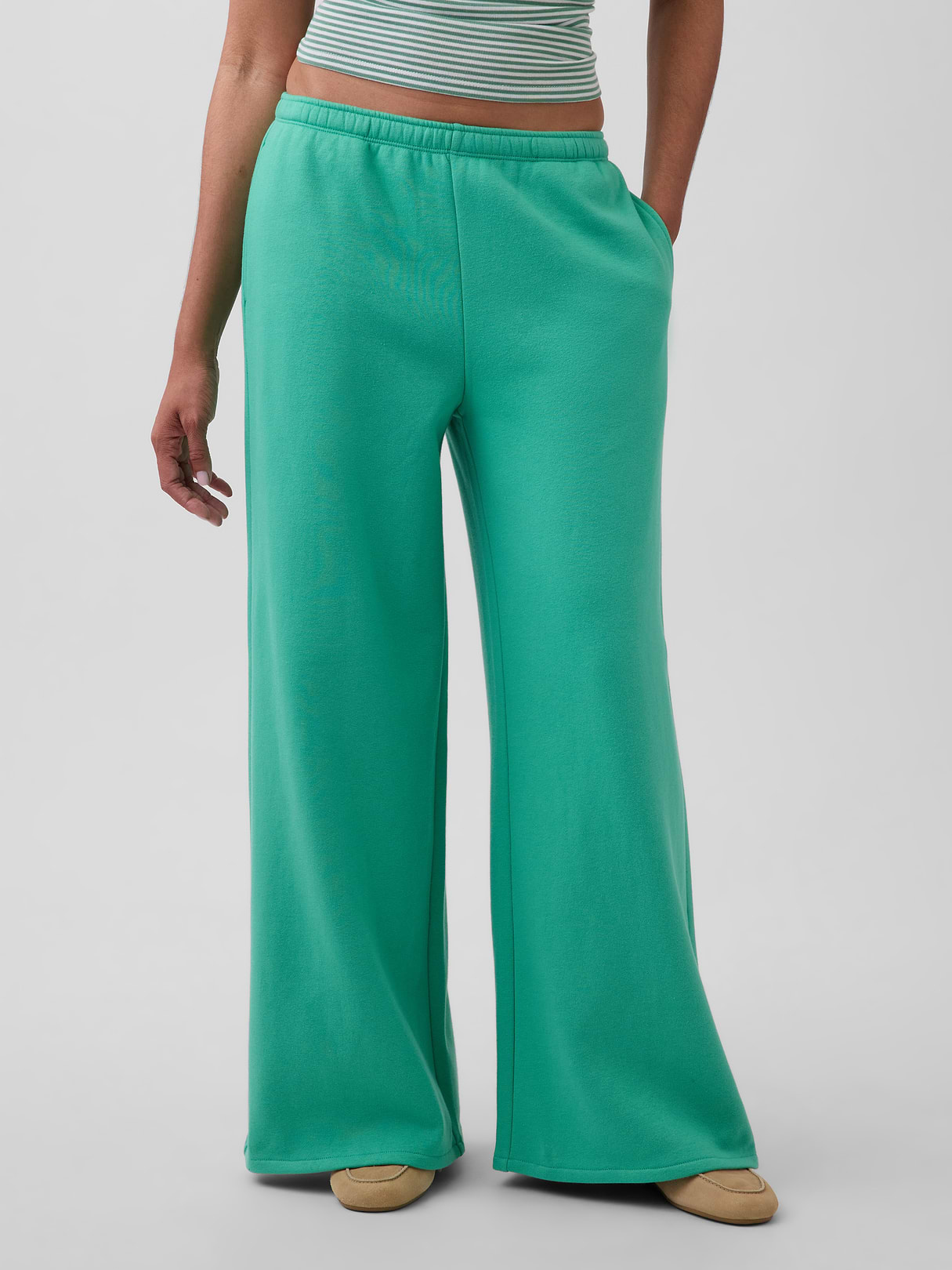 VintageSoft Baggy Sweatpants - Bright meadow green