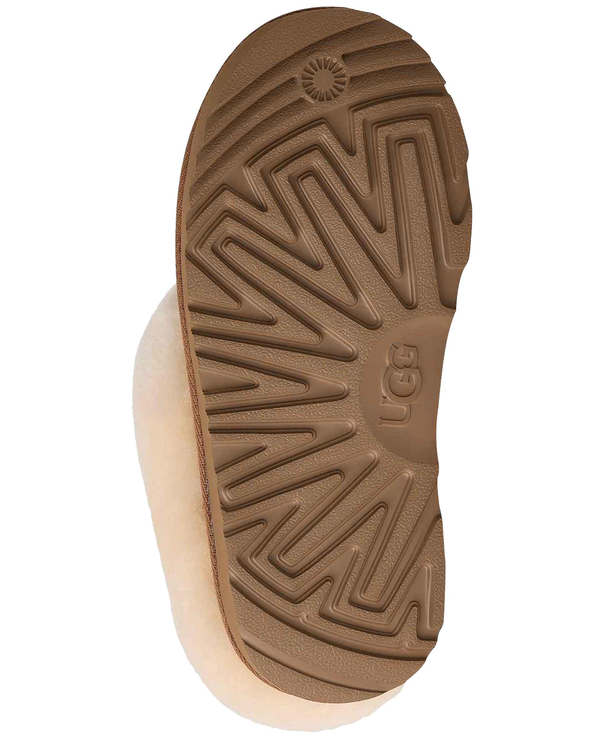 UGG® Kids' Bailey Bow Round Toe Slippers - Chestnut