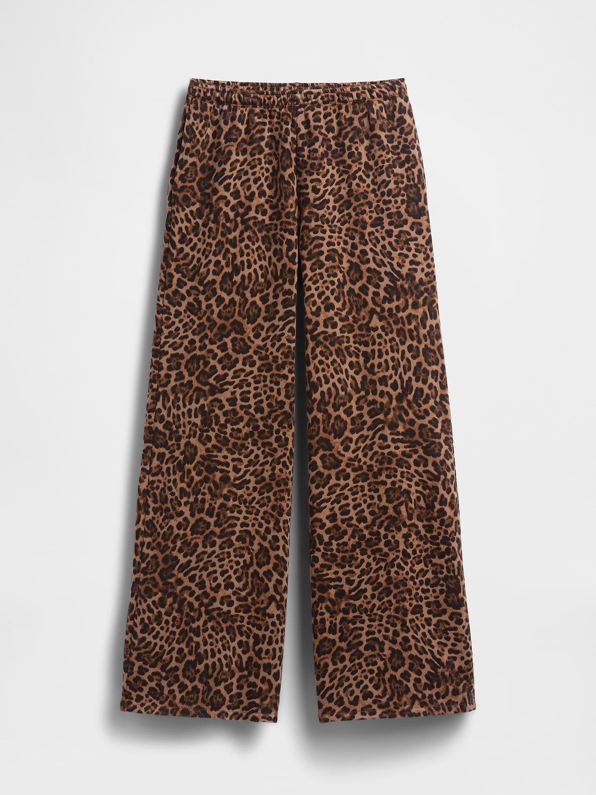 VintageSoft Baggy Sweatpants - Brown leopard