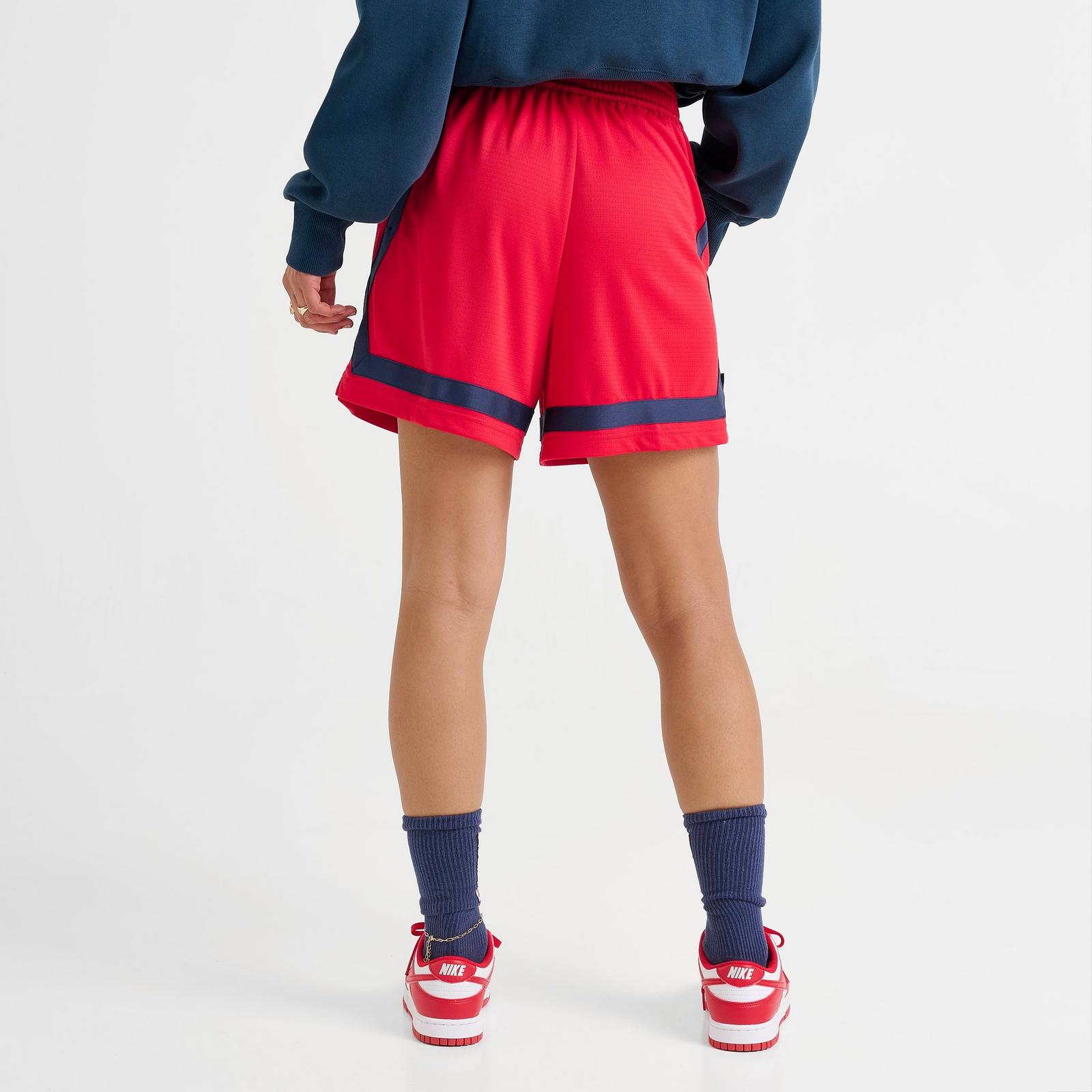 Women's Nike Caitlin Clark Crossover Dri-FIT 5" Basketball Shorts - University Red/Midnight Navy/Midnight Navy