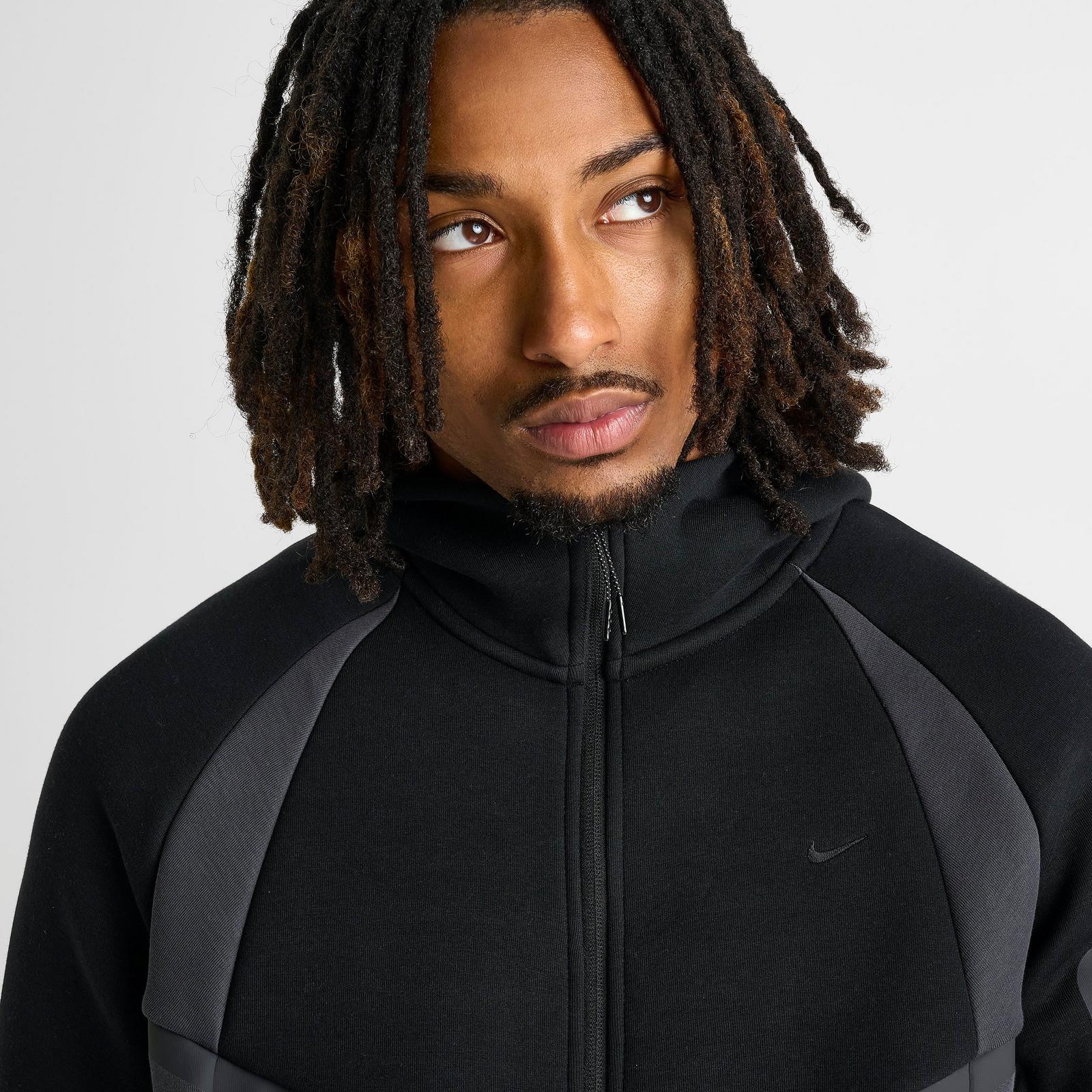 Men's Nike Tech Fleece Pro Windrunner Full-Zip Jacket - Black/Anthracite/Black