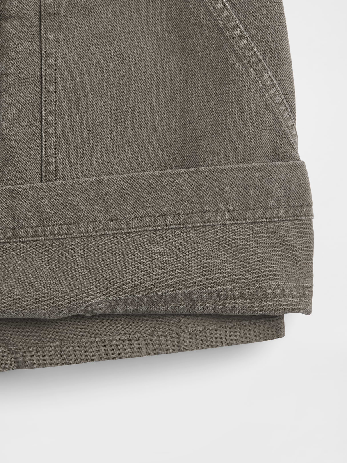 High Rise Mini Utility Skort - Black moss green