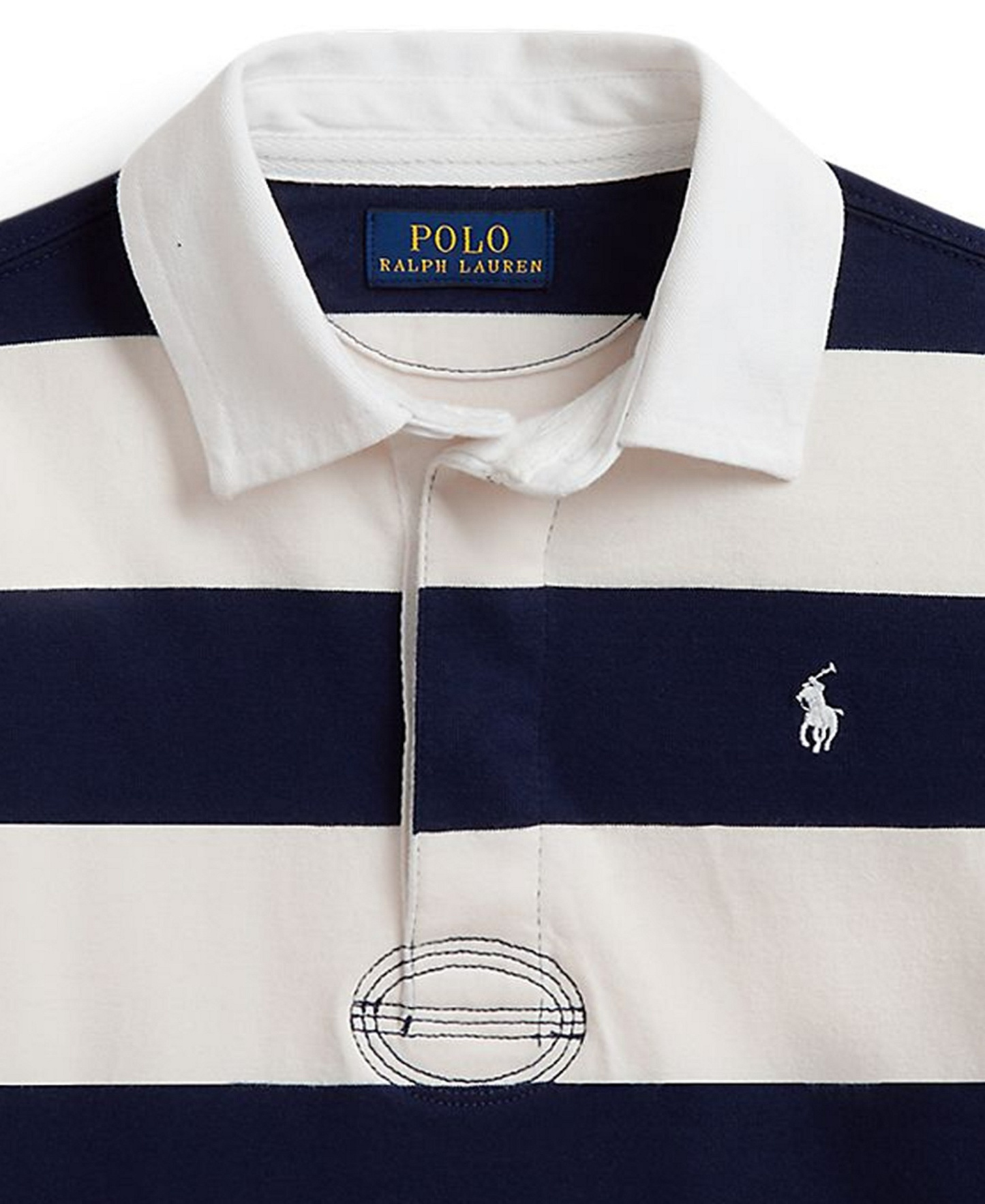 Polo Ralph Lauren Boys' 8-20 Iconic Long-Sleeve Rugby Shirt - Refined Navy/Nevis