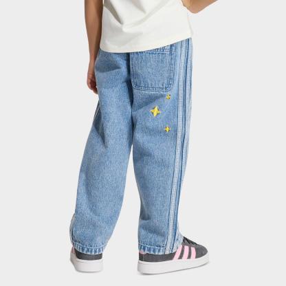 Girls' Little Kids' adidas Originals x Care Bears Loose Denim Jeans - Light Denim