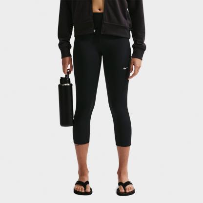 Women's Nithtke One Dri-FIT High-Waisted Crop Leggings - Black/White