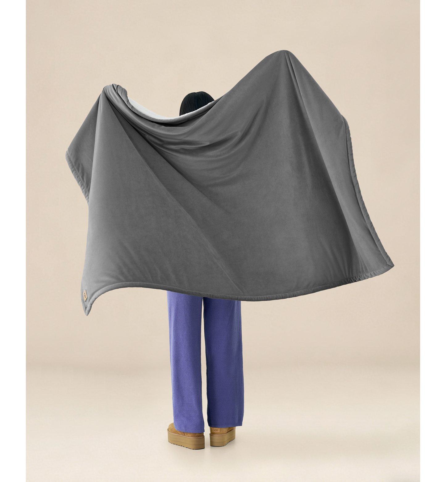 UGG® Dasha Throw, 50" x 70" - Charcoal