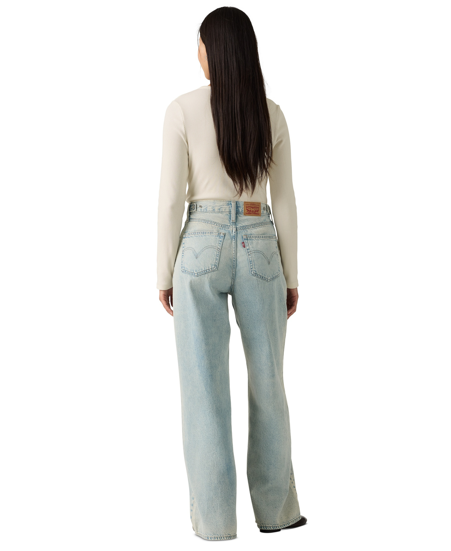 Levi's Women's Cinch-Waist Lightweight Baggy Jeans - A Little Hazy