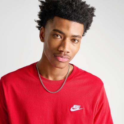 Nike Sportswear Club T-Shirt - University Red/White