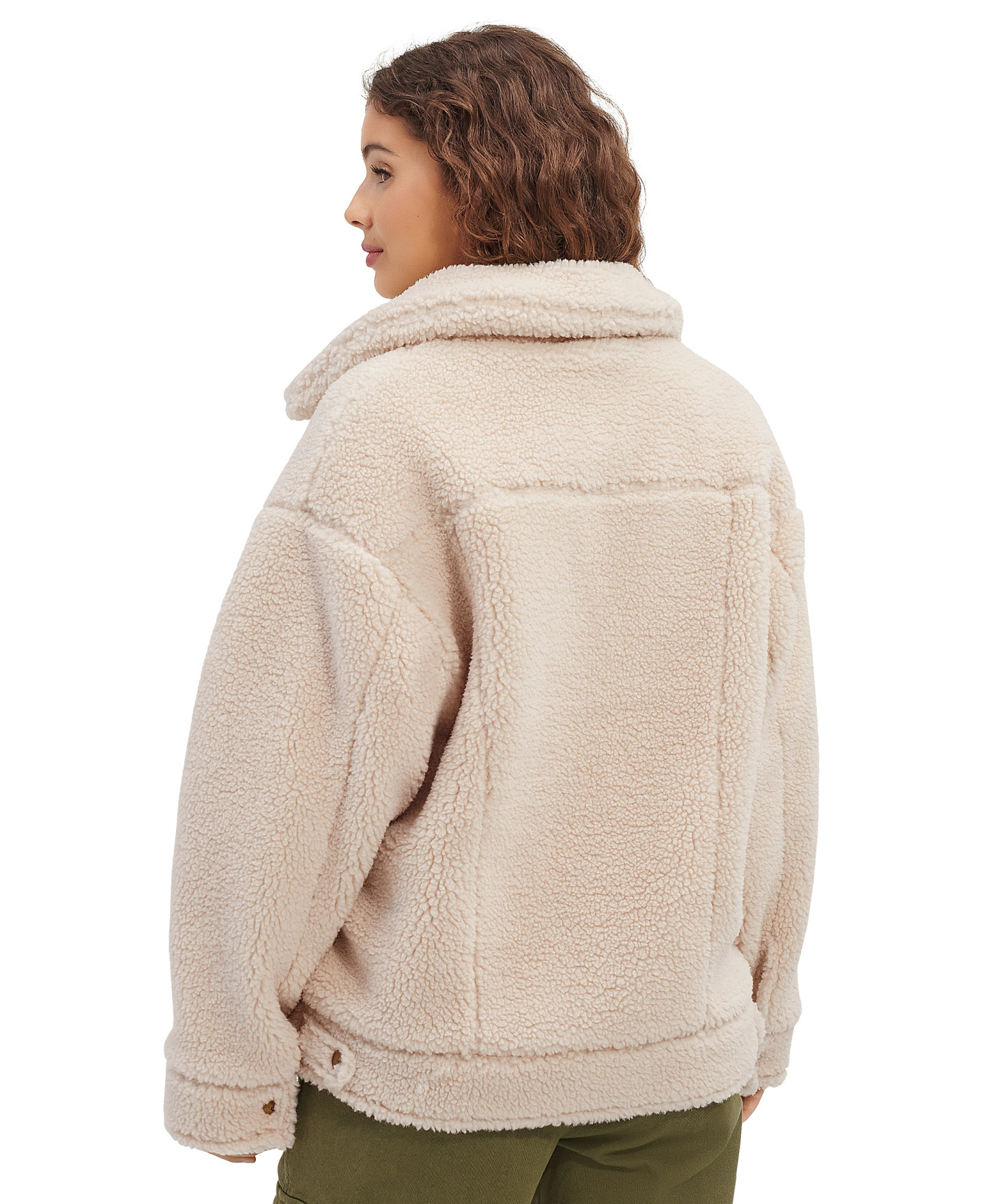 UGG Women's Frankie Sherpa Fleece Trucker Jacket - Natural