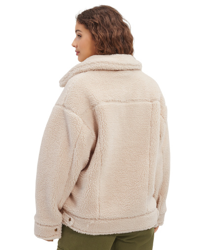 UGG Women's Frankie Sherpa Fleece Trucker Jacket - Natural