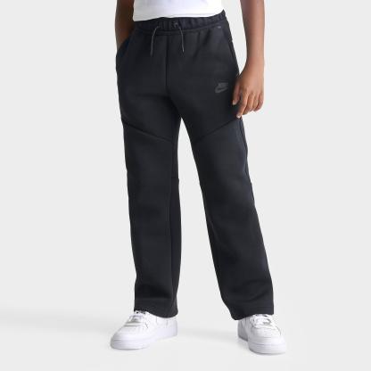 Big Kids' Nithtke Sportswear Tech Fleece Open Hem Pants - Black