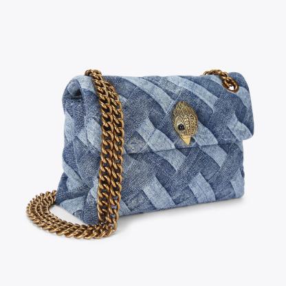 Kurt Geiger London Mini Denim Kensington Bag - Blue - view 3