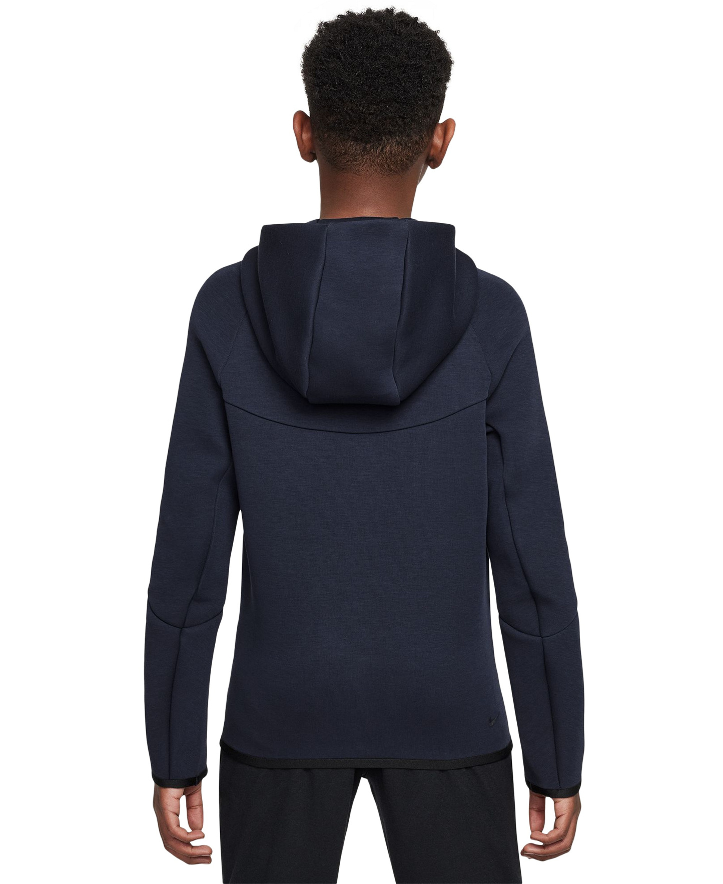Nike Boys' and Girls' 7-20 Sportswear Tech Fleece Full-Zip Hoodie - Navy