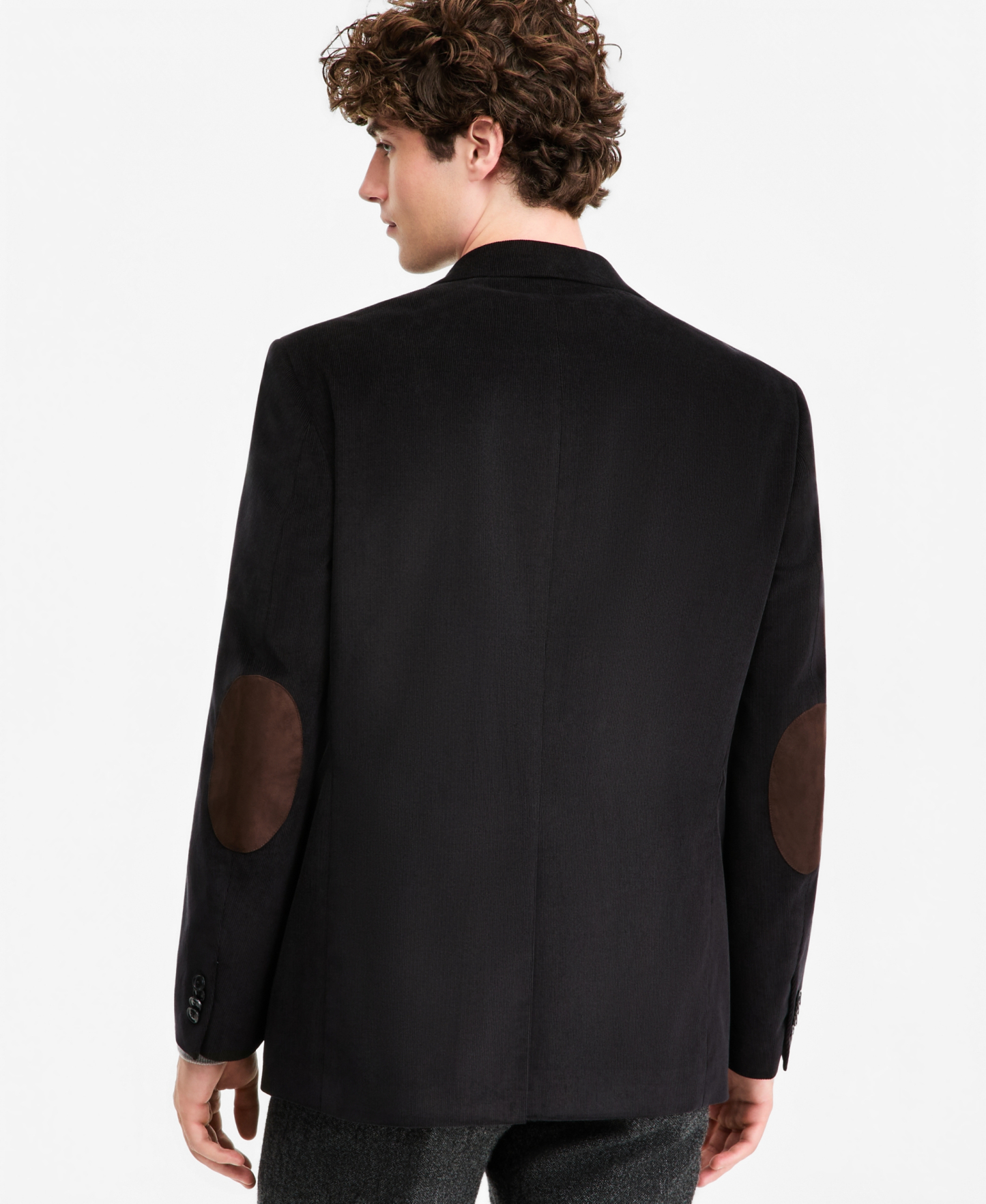 Tommy Hilfiger Men's Modern-Fit Corduroy Sport Coat - Black