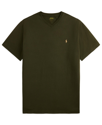 Polo Ralph Lauren Men's Big & Tall V-Neck T-Shirt - Company Olive/C8526