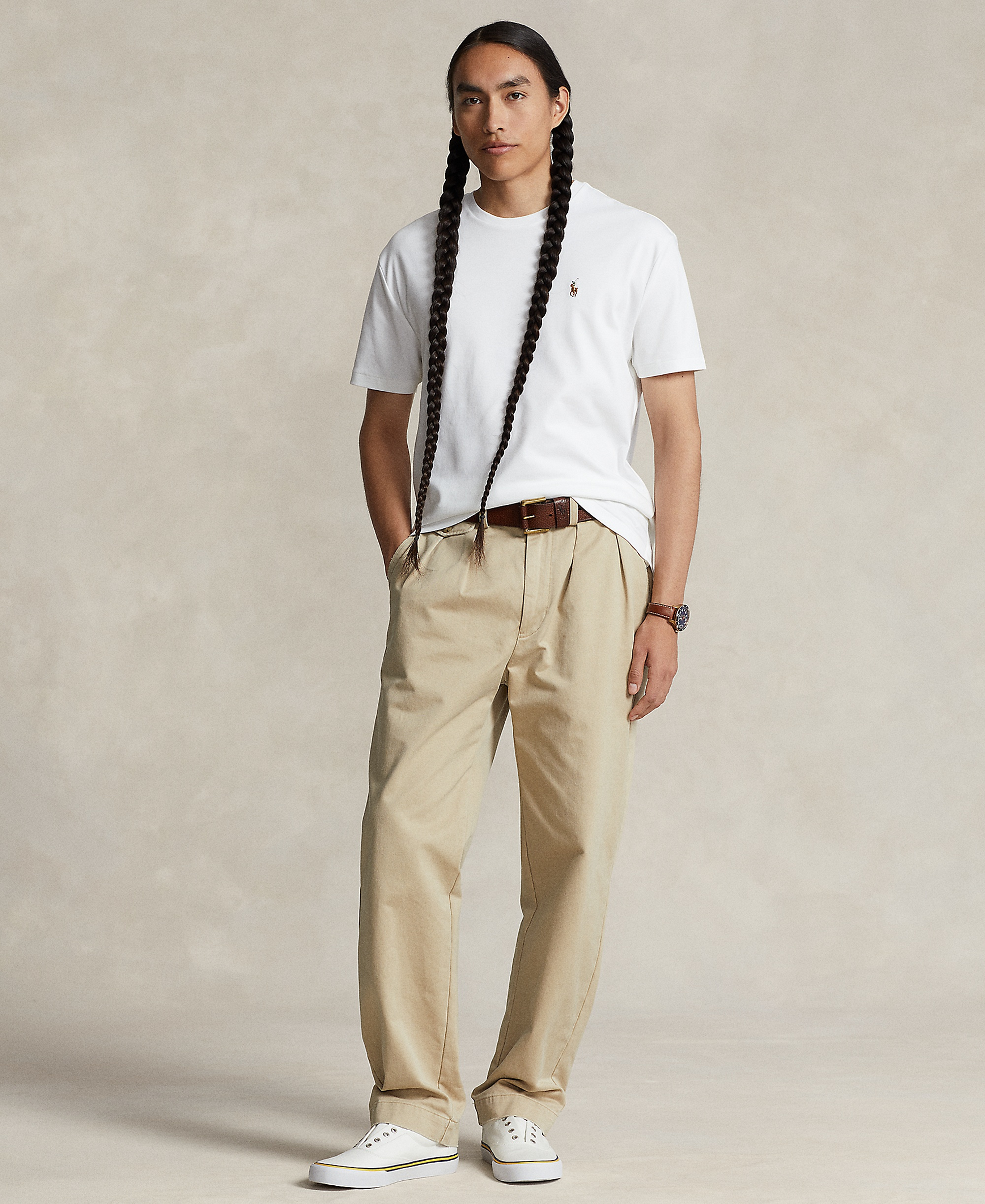 Polo Ralph Lauren Men's Custom Slim-Fit Soft Cotton T-Shirt - White
