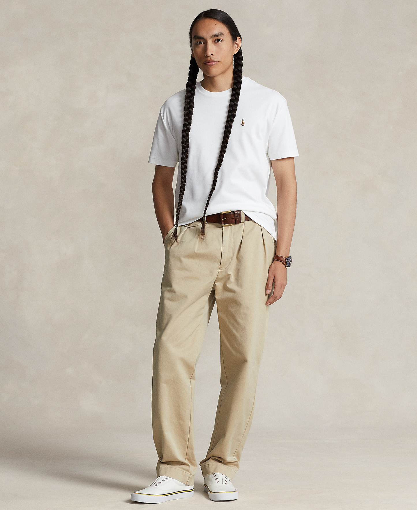 Polo Ralph Lauren Men's Custom Slim-Fit Soft Cotton T-Shirt - White