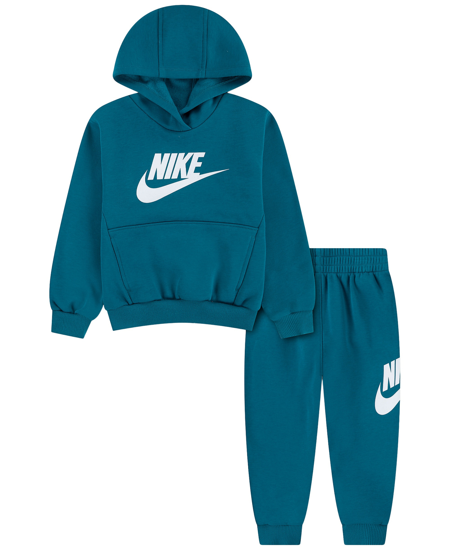 Nike Toddler Boys' and Girls' 2T-4T Club Fleece Long-Sleeve Hoodie and Pants, 2-Piece Set - Bright Spruce