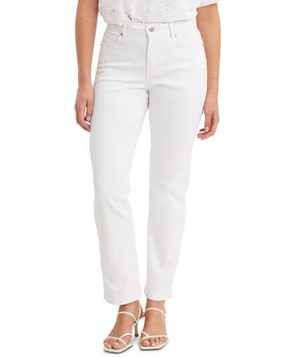 Levi's Women's Classic Mid-Rise Straight-Leg Jeans - Simply White