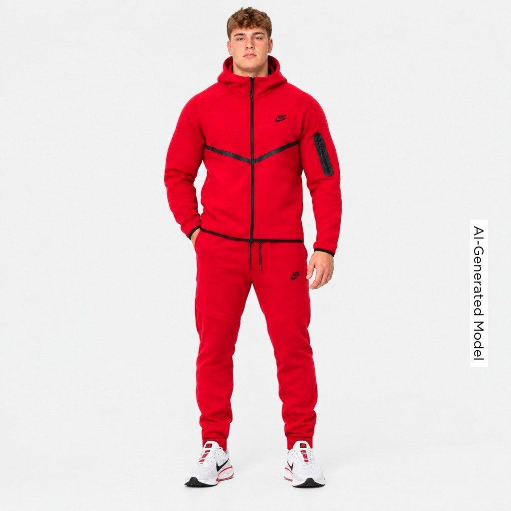 Men's Nithtke Tech Fleece Jogger Pants - Part 2 - Gym Red/Black