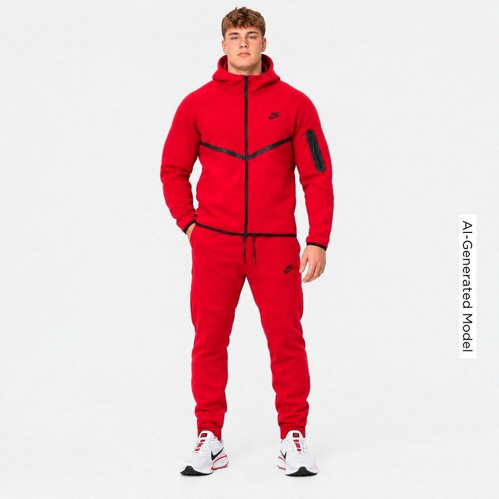 Men's Nithtke Tech Fleece Jogger Pants - Part 2 - Gym Red/Black